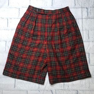🔹Vintage Corbin Ltd. Plaid Wool Shorts